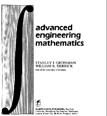 Advanced Engineering Mathematics BY Grossman - Scanned Pdf